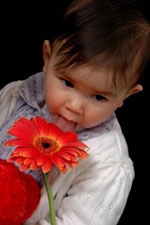 Emily with Flower